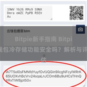 Bitpie新手指南 Bitpie钱包冷存储功能安全吗？解析与评估