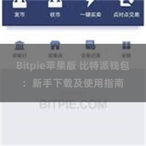 Bitpie苹果版 比特派钱包：新手下载及使用指南