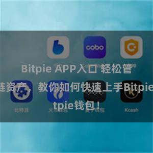 Bitpie APP入口 轻松管理多链资产，教你如何快速上手Bitpie钱包！