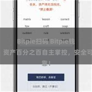 Bitpie扫码 Bitpie钱包：资产百分之百自主掌控，安全可靠！