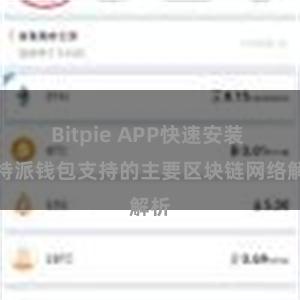 Bitpie APP快速安装 比特派钱包支持的主要区块链网络解析