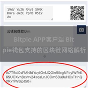 Bitpie APP客户端 Bitpie钱包支持的区块链网络解析