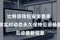 比特派钱包安全登录  比特派实时动态永久保持见谅最新信息