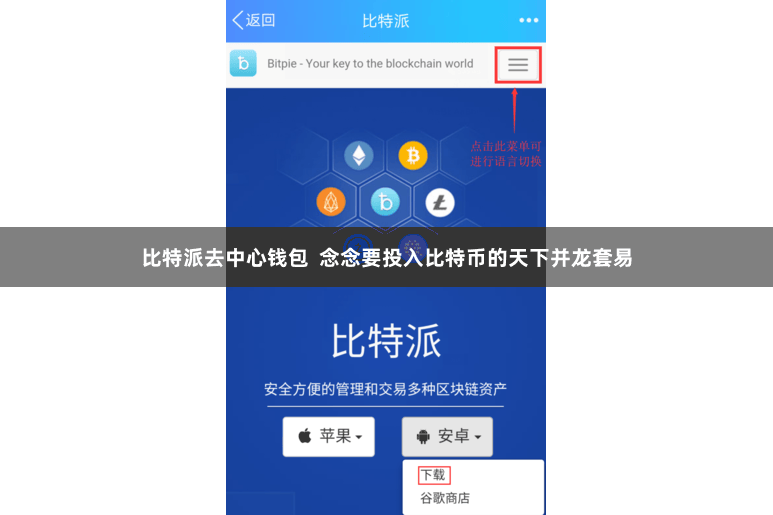 比特派去中心钱包  念念要投入比特币的天下并龙套易